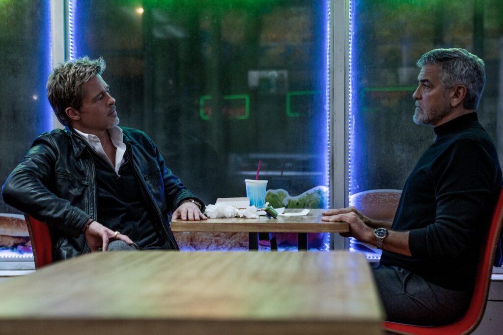 Brad Pitt e George Clooney in WOLFS.  Foto: Scott Garfield