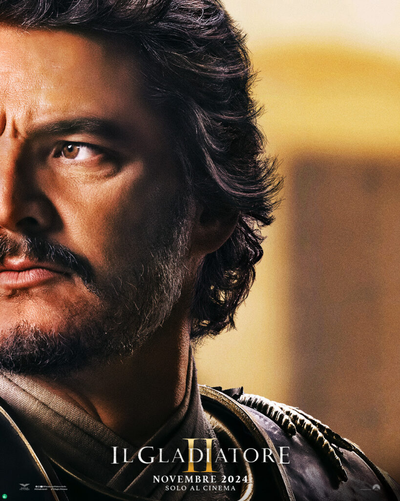 Il Gladiatore II poster Pedro Pascal