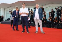 Nanni Moretti con Steve Della Casa, Conservatore del CSC-Cineteca Nazionale, Foto di Rocco Giurato