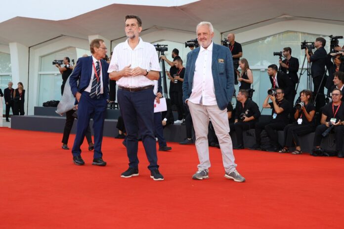 Nanni Moretti con Steve Della Casa, Conservatore del CSC-Cineteca Nazionale, Foto di Rocco Giurato