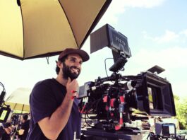 Salvatore De Chirico sul set di NEVER TOO LATE