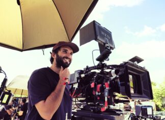 Salvatore De Chirico sul set di NEVER TOO LATE