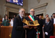 Francis Ford Coppola e il sindaco di Roma Roberto Gualtieri. Foto di Azzurra Primavera