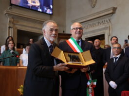 Francis Ford Coppola e il sindaco di Roma Roberto Gualtieri. Foto di Azzurra Primavera