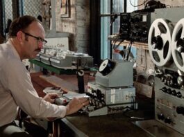 Gene Hackman "La conversazione" di Francis Ford Coppola (1974). Courtesy: Rialto Pictures